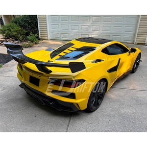 Aileron arrière pour Chevrolet Corvette C8 Z06 Z07, style ZR1, en fibre de carbone sèche, 2020-2026 - Product Image 5