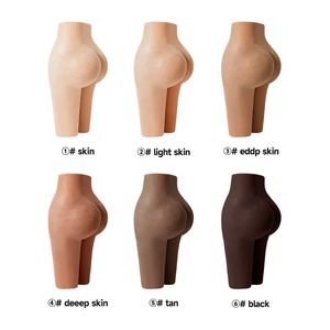 Lange Broek Maat Dames Siliconen Shapewear Nep Billen En <span class=keywords><strong>Vagina</strong></span> Verbetering Panty Met Push-On Feature Plus Size Leggings - Product Image 2