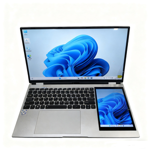 Ultrabook de Doble Pantalla al Mejor <span class=keywords><strong>Precio</strong></span>, 15.6\" + 7\" Pantalla Táctil, Función de Reconocimiento Facial con <span class=keywords><strong>ID</strong></span> Facial, Portátil de Aluminio N95 - Product Image 1