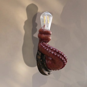 Küçük çevre dostu ahtapot Tentacle duvar asılı lamba tutucu yaratıcı yeni tasarım reçine zanaat süs ev dekor için cadılar bayramı - Product Image 3