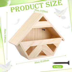 Milieuvriendelijk Cederhout Voor Duifnestkast Veelzijdig Rechthoekig Vogel Slaapplatform Voor Duivenhuisje Tuin Dierenbed - Product Image 2