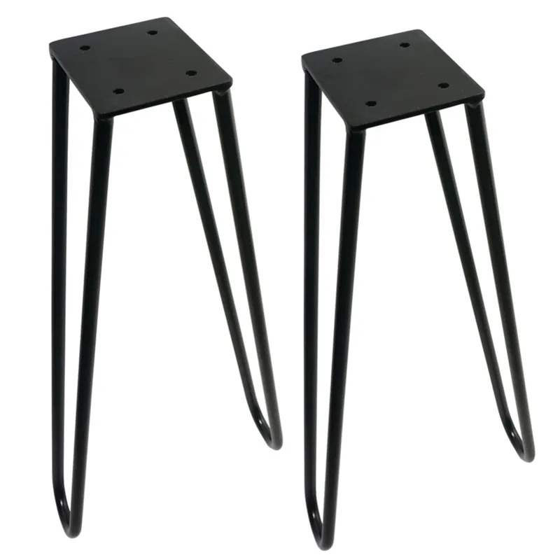 Hairpin Leg Table Leg Set of 4 Modern Industrial 4-Rod Hairpin Leg Base