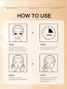 Mascarilla de gel de colágeno de algas marinas con oro de 24k para el cuidado de los ojos, de alta calidad y gran venta, OEM. - Product Image 5