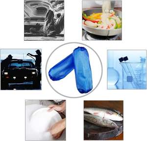 Nettoyage domestique Bande élastique imperméable à l'eau Manches longues Jetable CPE/PE/LDPE/PP + PE Surmanches - Product Image 3