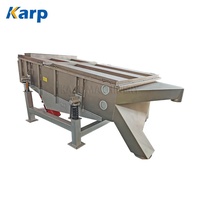Machine de séparation par tamis vibrant pour compost, 2 sorties, tamis vibrant linéaire