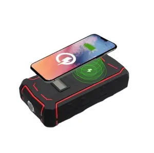 Mulai Power Bank 12000MAh Jump Starter Mobil Booster Baterai Eksternal 12V Perangkat Mulai untuk Powerbank Diesel Bensin