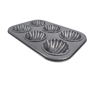 Mới Sáng Tạo Biểu Tượng Tùy Chỉnh Mini Muffin Cupcake Pan Carbon Thép 6 Cup Banana Muffin Pan Khay Nướng - Product Image 4