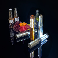 Gran oferta, servicio de botella de champán reutilizable y recargable, bastón estroboscópico LED, luces de bengala LED de alto nivel