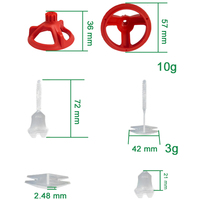 Système de nivellement de carrelage en plastique 1/1.5/2/3mm systèmes de niveleur d'espacement 1.5mm d'épaisseur Clips et cales pince accessoires de carrelage