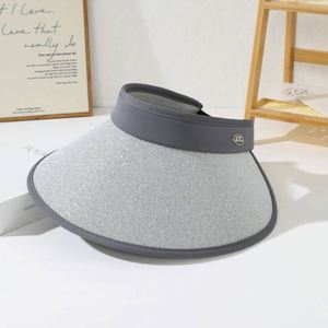 Sombrero de sol de ala ancha hueco para ciclismo para mujer, novedad 2025, gorra de verano con visera para playa y protección UV para exteriores - Product Image 3