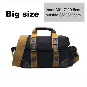 도매 맞춤 남녀 슬링 캔버스 카메라 가방 전문 디지털 비디오 DSLR 카메라 케이스 가방 사진 촬영용 - Product Image 3