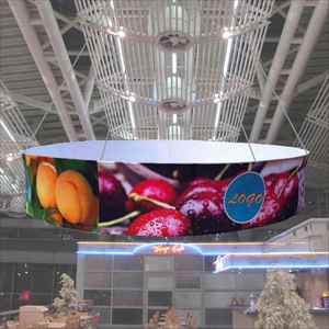 Banner Colgante Personalizado para Exposiciones y Ferias Comerciales, Banner Colgante Personalizado, Banner Colgante Superior Personalizado para Ferias Comerciales - Product Image 1