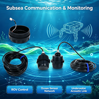 Transducteur de communication acoustique sous-marine Ultrans IP68 35kHz 96bps, taux de données, profondeur 50m, matériau ABS, sonde à ondes de surface pour