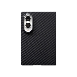 Casing Ponsel Lipat 8 Wide Serat Karbon Magnetik Wireless Charging Bumper Cover Mewah Warna Solid Anti Guncangan Anti Sidik Jari - Product Image 2