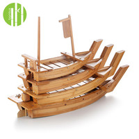 BAMBUS ABS 150cm 12 pouces Bateau en bois écologique pour sushis avec boîte individuelle