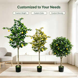 Grand arbre artificiel <span class=keywords><strong>citronnier</strong></span> de 150 cm, plante d'agrumes artificielle <span class=keywords><strong>en</strong></span> <span class=keywords><strong>pot</strong></span> pour la décoration de villa, patio, cour, restaurant, jardin - Product Image 3