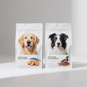 Personalizado 500g 1kg 2kg 5kg comida para perros y gatos compuesto de comida con cremallera sello de ocho lados bolsa de embalaje de alimentos - Product Image 3
