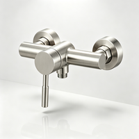 Robinet Mitigeur de Douche Mural en Acier Inoxydable SS304 à Levier Unique pour Eau Chaude et Froide – Vente Directe Usine