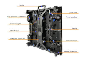 Kavisli yarıçapı P1.953 P2.604 P2.974 P3.91 moda gösterisi dinamik pist zemin kiralama LED duvar - Product Image 6