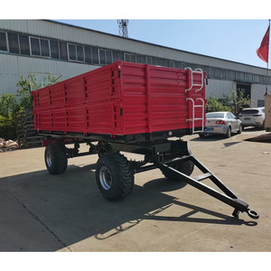 Remorque agricole de 2 tonnes avec frein, transport agricole, transport de marchandises lourdes - Product Image 1