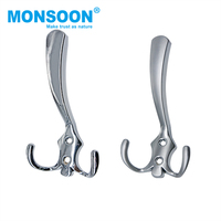 Petits rails de suspension murale en alliage de zinc cintres de porte de rangement en métal pour garde-robe et crochets de salle de bain pour le rangement des vêtements