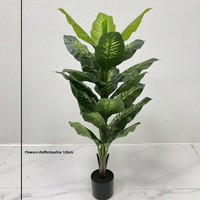 Plantes artificielles tropicales vertes Pothos pour la décoration de salon, aménagement paysager, décorations de Noël et de Thanksgiving