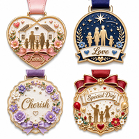 Medallas Metálicas Personalizadas Premium con Diseño Original en Relieve Profundo, Acabados Mixtos y Cinta con Marca para Reconocimiento Exclusivo