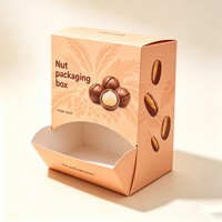Boîte d'emballage pour en-cas à ouverture automatique biodégradable, boîte en carton pliable pour chocolat, boîte en papier de qualité alimentaire, boîte recyclable