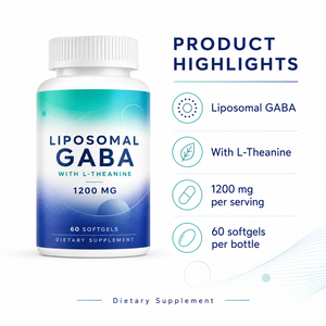 Cápsulas de GABA Orgánico de Alta Calidad con Tecnología Lipoosomal para Mejorar el Sueño y la Memoria, 60 Unidades, Uso en Adultos - Product Image 5