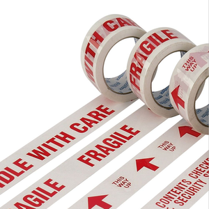 Tùy chỉnh in nước kích hoạt duy nhất hai mặt Bopp dính Sticker Băng mong manh cho vận chuyển Bao bì với <span class=keywords><strong>logo</strong></span> thương hiệu - Product Image 3