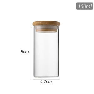 Rundes versiegeltes Glas für Kaffee Tee und Gewürze Küchen organisator Aufbewahrung flasche Versiegeltes Glas Lebensmittel lager glas mit Bambus deckel - Product Image 5