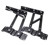 Mécanisme de table basse relevable à ouverture latérale en fer noir, modèle 550-309, marque SDCY, vente en gros