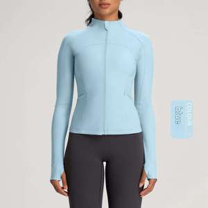 Chaqueta de Protección Solar para Mujer, Manga Larga, Cierre de Cremallera, Color Negro Sólido, Media Cremallera, Anti-UV, Corte Regular, Spandex, Poliéster, Adulto - Product Image 4
