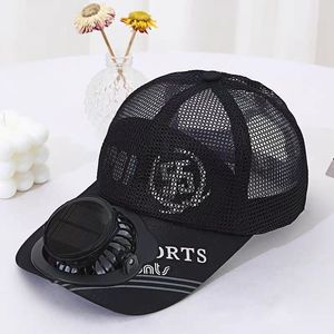 Casquette ventilée à 6 panneaux avec chargement solaire et bandeau réglable, style décontracté/sportif, pour la protection solaire des hommes lors du travail en <span class=keywords><strong>serre</strong></span> - Product Image 4