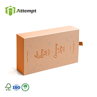 Boîte d'emballage de parfum unique avec tiroir coulissant, gaufrage et laminage mat, doublure en éponge pour échantillons de parfum miniatures