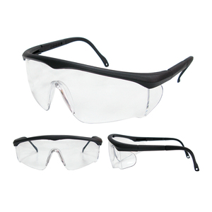 CE EN166 UKCA Dust Block Safety Goggles Nylon Half Frame Clear Lens for Metal Polishing Processing Workshop - Product Image 6