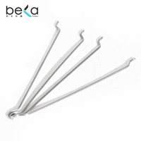 Varilla Corrugada de Acero Inoxidable, Acero al Carbono, Fibra de Hierro, Anticorrosión, Resistente al Fuego, con Extremo Curvado, para Construcción de Hormigón