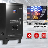 Stabilisateur de tension à relais AC monophasé 10 kVA avec interface tactile WF.EL, régulateur de tension pour usage domestique et professionnel, efficacité de 98 %