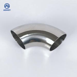 Aohoy toptan toplu sipariş OEM tedarikçisi 304 316 paslanmaz çelik sıhhi boru tesisat 90 derece kaynak dirsek üreticileri - Product Image 1