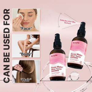 Bodylife Rose Water Mist <strong>Toner</strong> Revitalizing Moisturizer Natural Hydrating Agent <strong>Hair</strong> Perfume Make-up Remover Rose Water Spray - Product Image 6