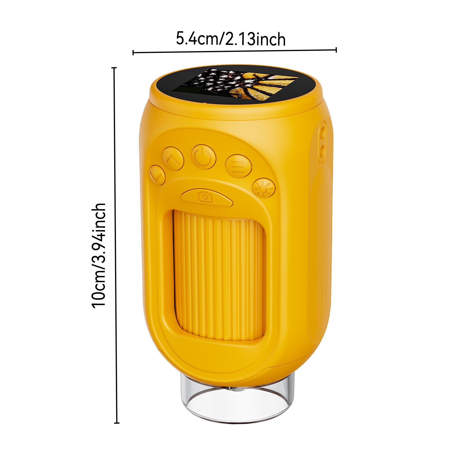 388 - Jaune - Mini poche + Grossissement 1000x + Photos et vidéos