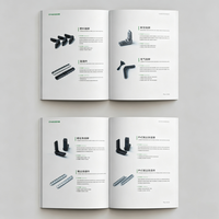 Brochure Aziendale Pieghevole in Tre Parti su Carta Lucida Premium con Rivestimento UV e Stampa Logo Personalizzata