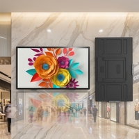 Affichage publicitaire numérique LCD mural ultra-fin avec animation pour la signalisation numérique des magasins de détail