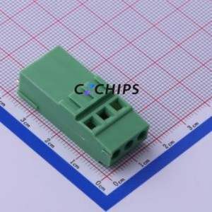 KF128HH-5.08-3P Screw Terminal Block Through hole Component (THT),P=5.08mm Connector 1x3P 5.08mm Green Through Hole - Product Image 1