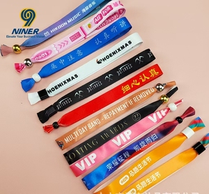 Pulsera de Tela Ajustable Personalizada Barata al por Mayor para Eventos - Product Image 1