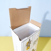 Scatole di Cartone Ondulato Personalizzate per Giocattoli per Bambini e Adulti, Confezioni in Carta con Finestra per Giocattoli Morbidi