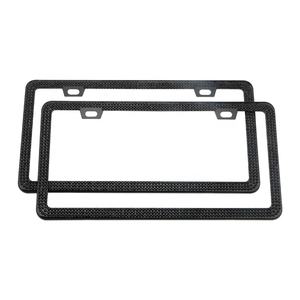 Marco de placa de matrícula cromado negro de Metal Marco De <span class=keywords><strong>Matricula</strong></span> adecuado para marco de matrícula de coche estándar de EE. UU. Soporte de placa de diamante - Product Image 3