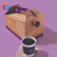Boîte d'emballage en papier pour café à emporter personnalisée 1L 2L 3L 5L, boîte à café à emporter, sac BIB pour vin, distributeur avec poignée