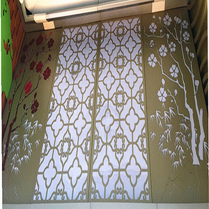 Revêtement en aluminium sculpté creux, style placage, personnalisable pour la décoration des murs extérieurs des bâtiments publics - Product Image 3