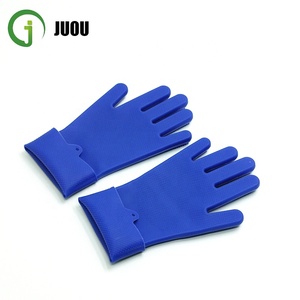 Gants de lavage durables personnalisés, gants de vaisselle multifonctionnels en silicone, gants de lavage en silicone de taille moyenne, vente en gros de 10 ensembles - Product Image 4